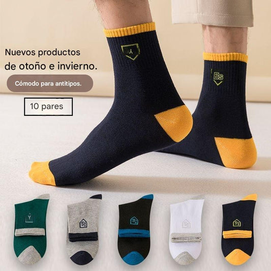 🔥【¡50% Off, 10 Pares de Calcetines!】Los calcetines desodorantes térmicos para hombre absorben el sudor