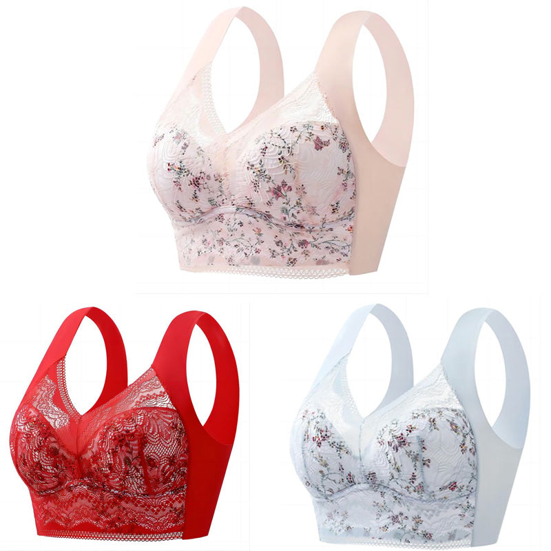 【¡50% de descuento!Conjunto de 3 piezas】💕🎁sujetador ultrafino transpirable y ajustable de seda de hielo (40 kg-100 kg)