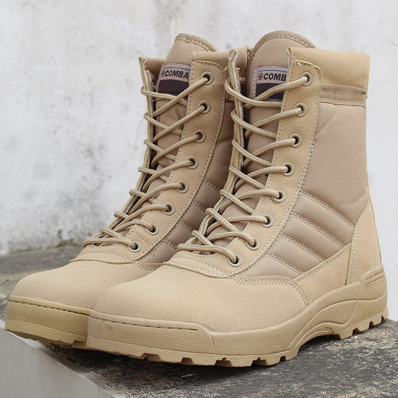 【39-45】Botas militares de hombre para senderismo y montañismo al aire libre.