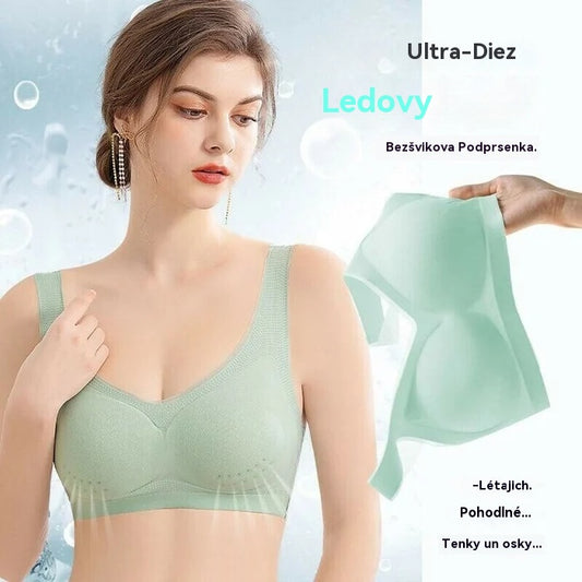 ❄️🧊【Oferta limitada】✨【Juego de 3 piezas】【40–120KG】Sujetador push-up de seda helada 2026 – sin costuras, ligero y transpirable ❄️💃【Comodidad diaria máxima】-E