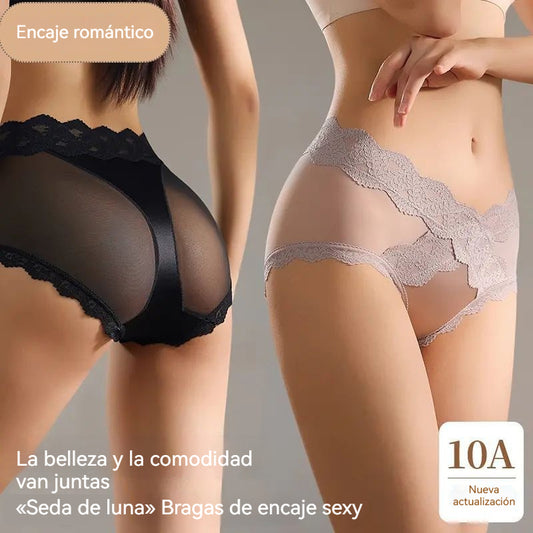 🔥Conjunto de 6 piezas a un precio increíble🍑 Braguitas de encaje de talle alto que realzan las caderas: ¡consigue al instante un trasero con forma de melocotón! ✨