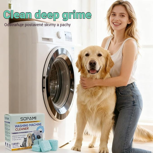 ⏳ Časově omezená nabídka! ⏰🔥【Kupte 1 a dostanete 1 zdarma】Tablety na čištění praček určené pro domácí mazlíčky-Odstraňte zápach a zbytky zvířecích chlupů