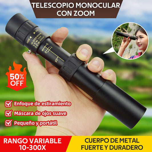 🔥🔥【juego de 6 piezas】🔥 Telescopio monocular con zoom de 10-300x