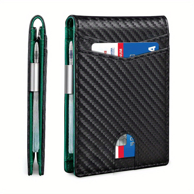 Imprescindible para hombres 👛 Cartera minimalista para hombre con función de protección RFID 👨