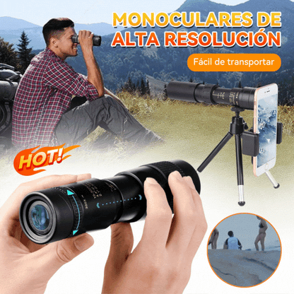 🔥🔥【juego de 6 piezas】🔥 Telescopio monocular con zoom de 10-300x