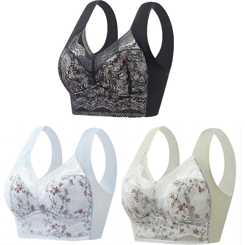 【¡50% de descuento!Conjunto de 3 piezas】💕🎁sujetador ultrafino transpirable y ajustable de seda de hielo (40 kg-100 kg)