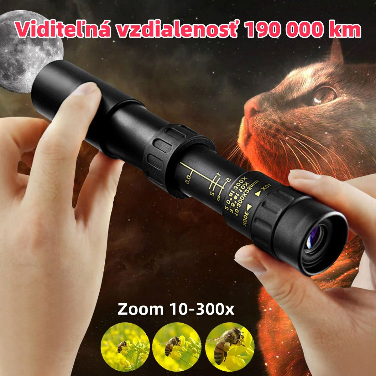 🔥🔥【juego de 6 piezas】🔥 Telescopio monocular con zoom de 10-300x