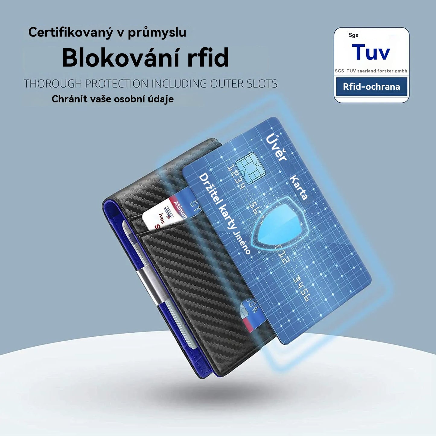 Imprescindible para hombres 👛 Cartera minimalista para hombre con función de protección RFID 👨