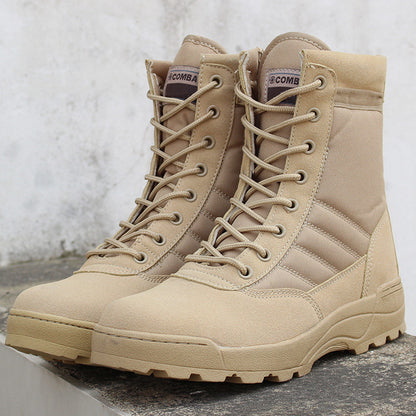 【39-45】Botas militares de hombre para senderismo y montañismo al aire libre.