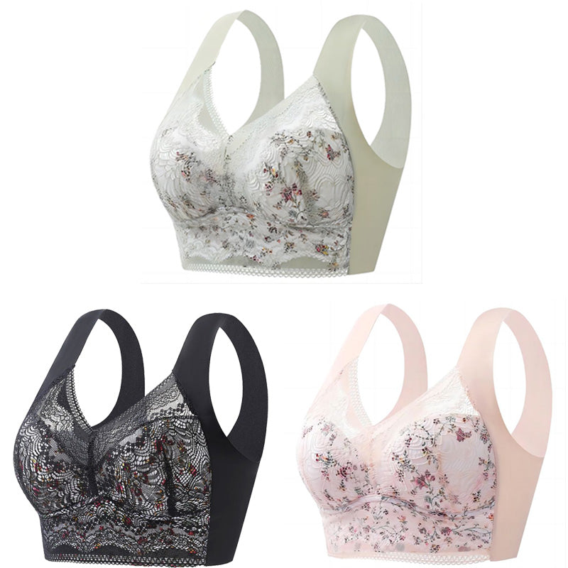 【¡50% de descuento!Conjunto de 3 piezas】💕🎁sujetador ultrafino transpirable y ajustable de seda de hielo (40 kg-100 kg)