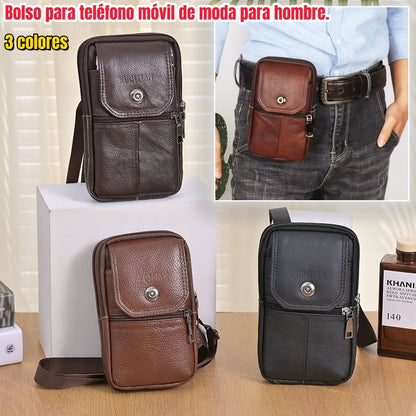 🔥【50% de descuento】Bolso portátil para teléfono con diseño híbrido (crossbody y bandolera) para hombre