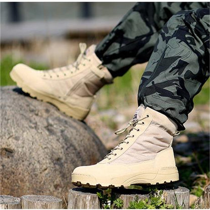 【39-45】Botas militares de hombre para senderismo y montañismo al aire libre.