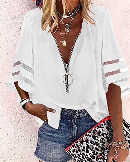 【S-2XL】Tops de gasa casuales para mujer