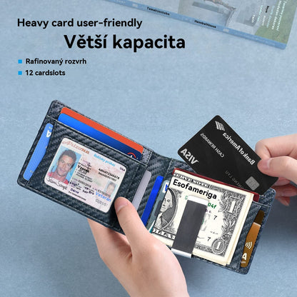 Imprescindible para hombres 👛 Cartera minimalista para hombre con función de protección RFID 👨