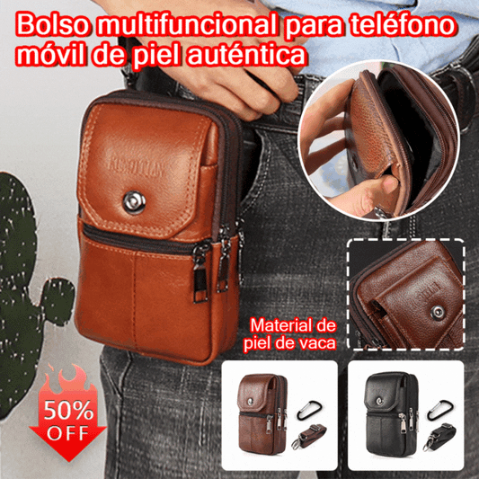 🔥【50% de descuento】Bolso portátil para teléfono con diseño híbrido (crossbody y bandolera) para hombre