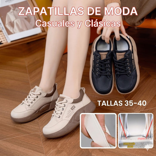 🏆👟【35-40】Zapatillas casuales modernas con suela gruesa, Modelo 2026